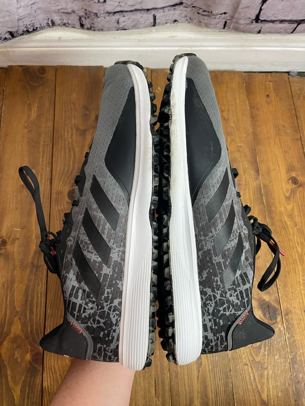 Adidas S2G spikeless golf shoes gray and black men’s size 15